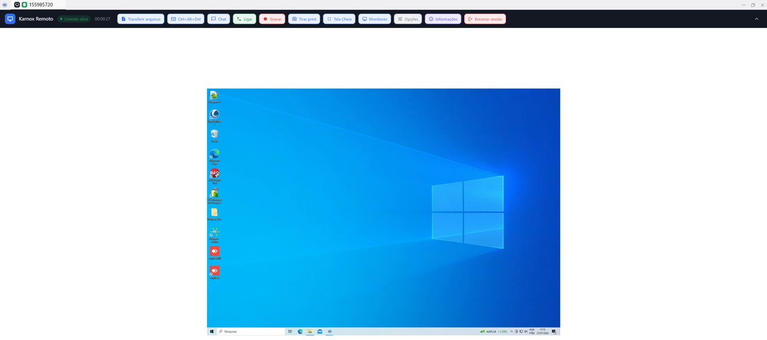 Controle remoto completo com barra de ferramentas