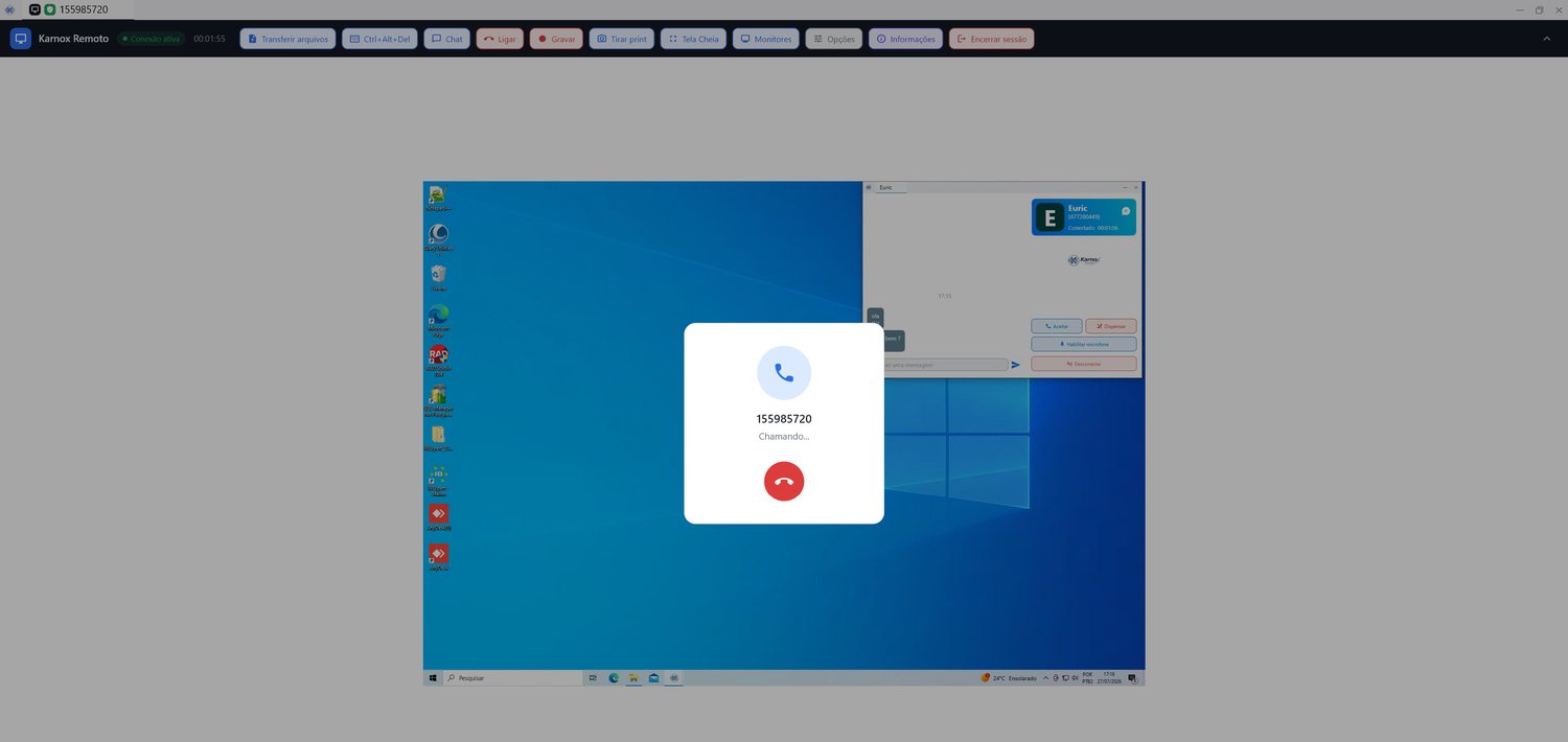 Chamada de voz estilo VoIP